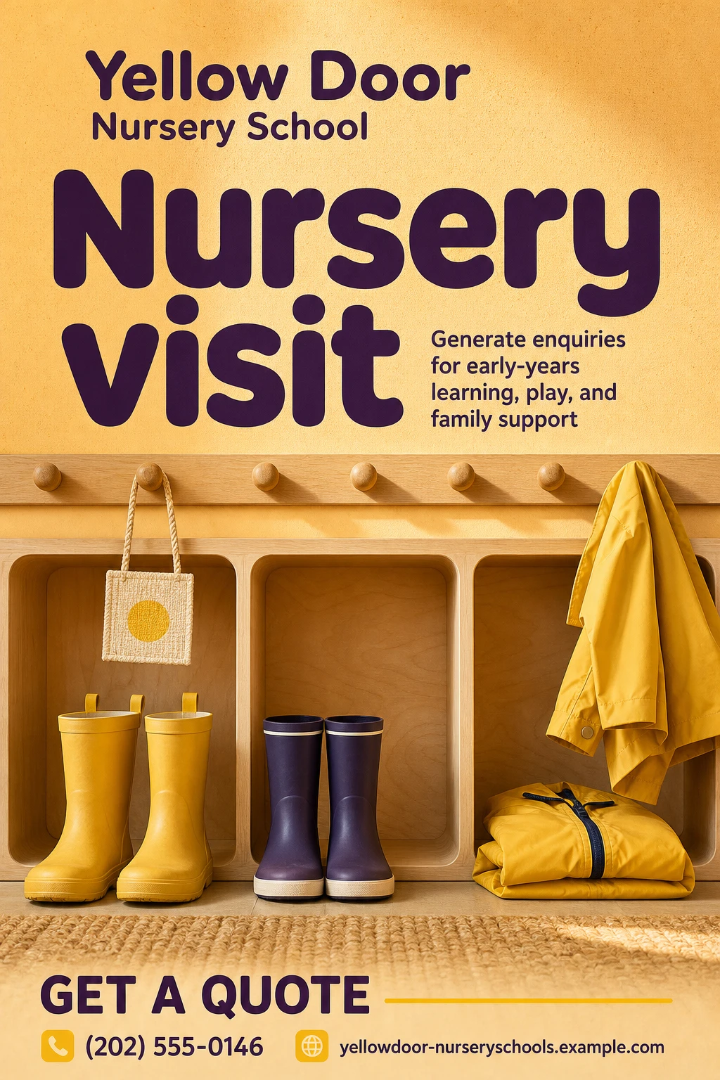 nursery school flyer template