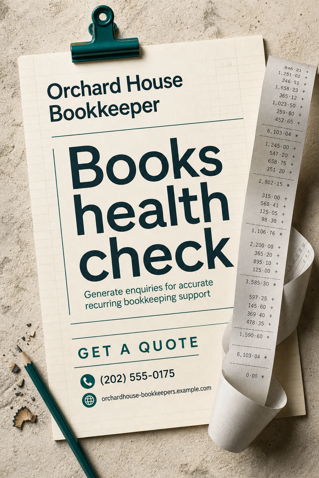 bookkeeper flyer template
