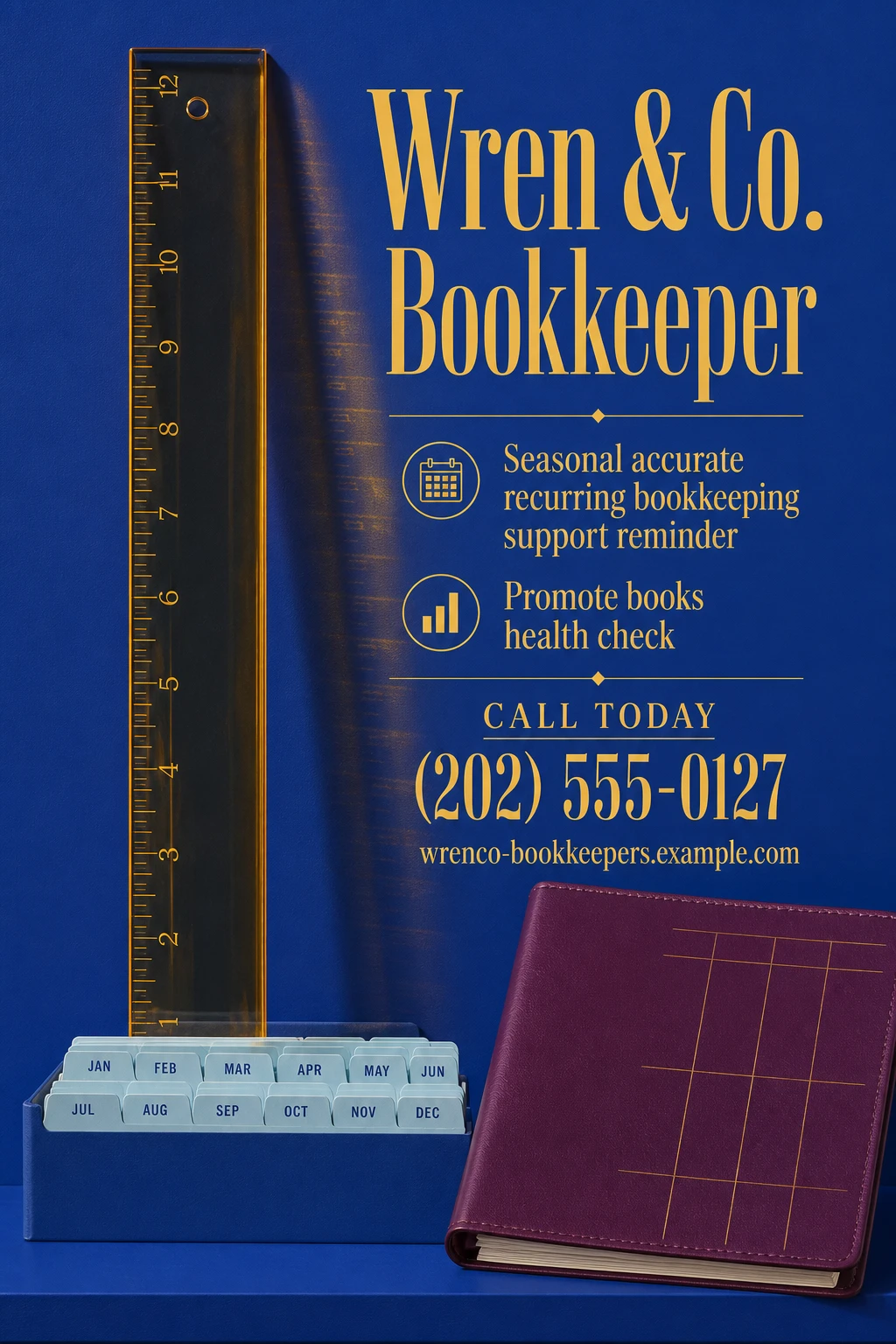 bookkeeper flyer template: promote books health check