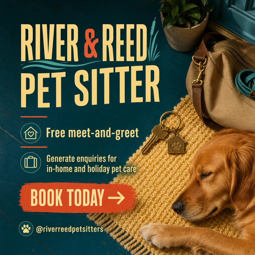pet sitter social post template