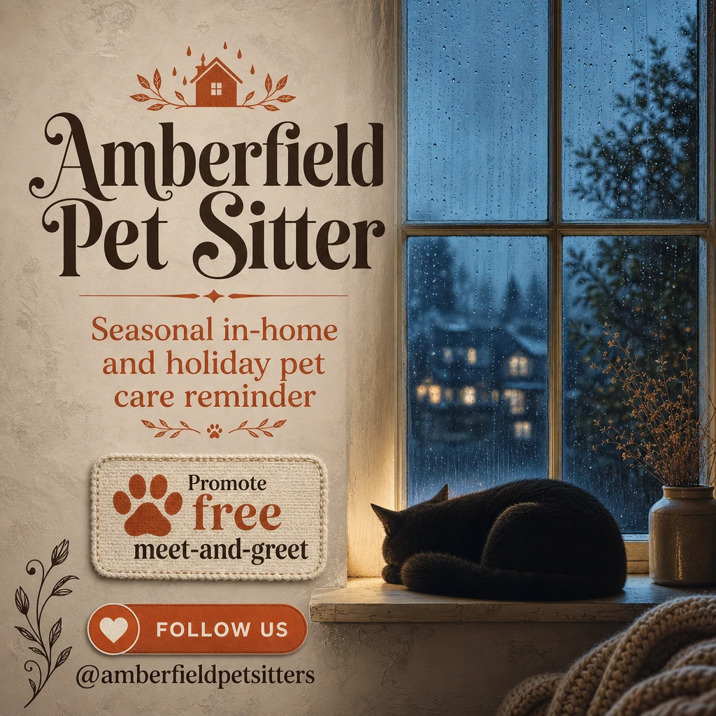 pet sitter social post template: promote free meet-and-greet