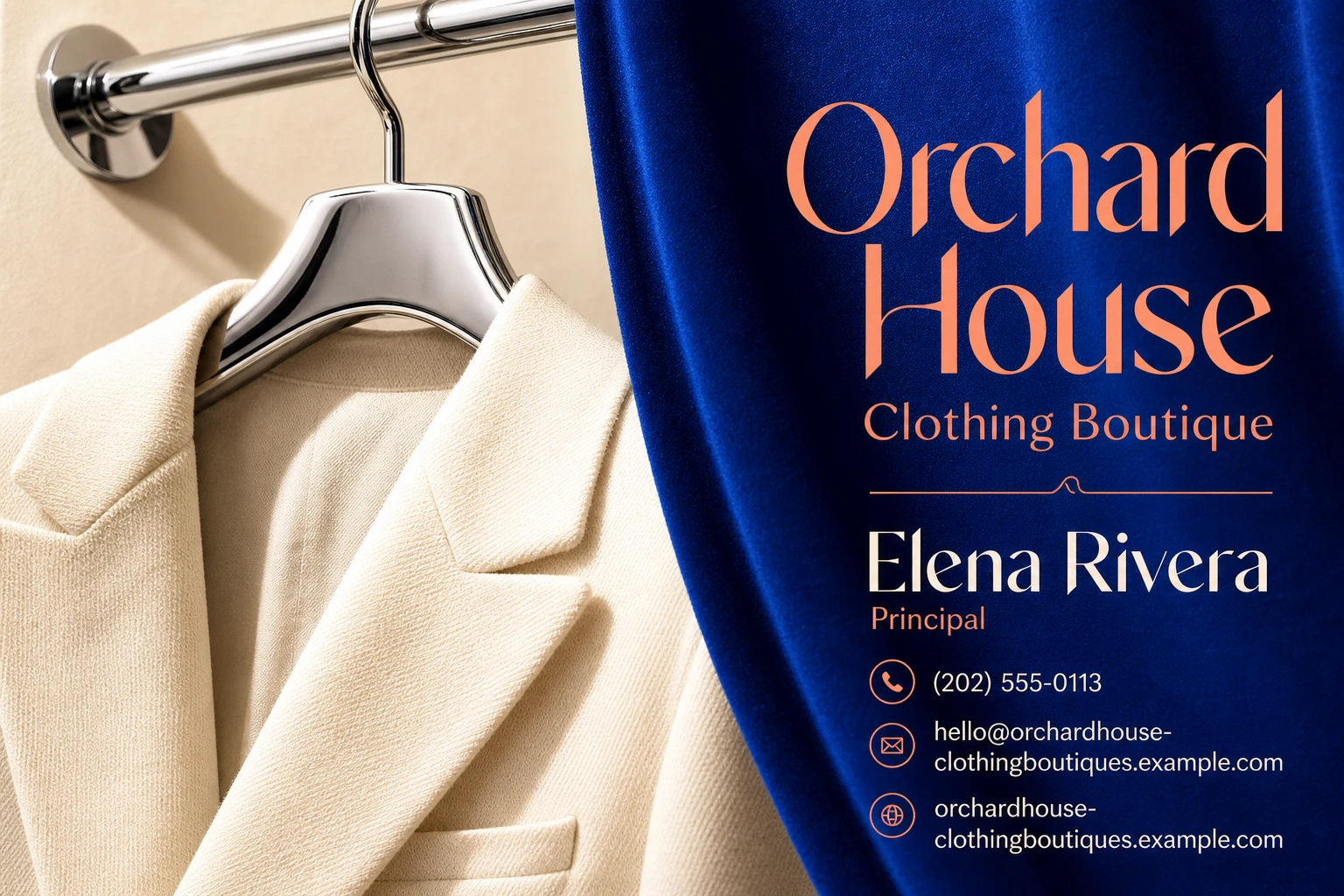 clothing boutique business card template