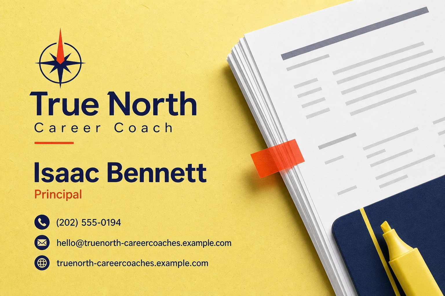 career coach business card template