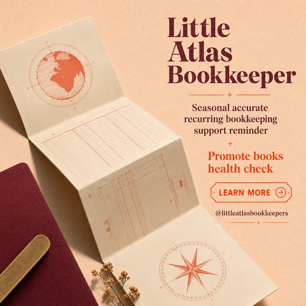 bookkeeper social post template: promote books health check
