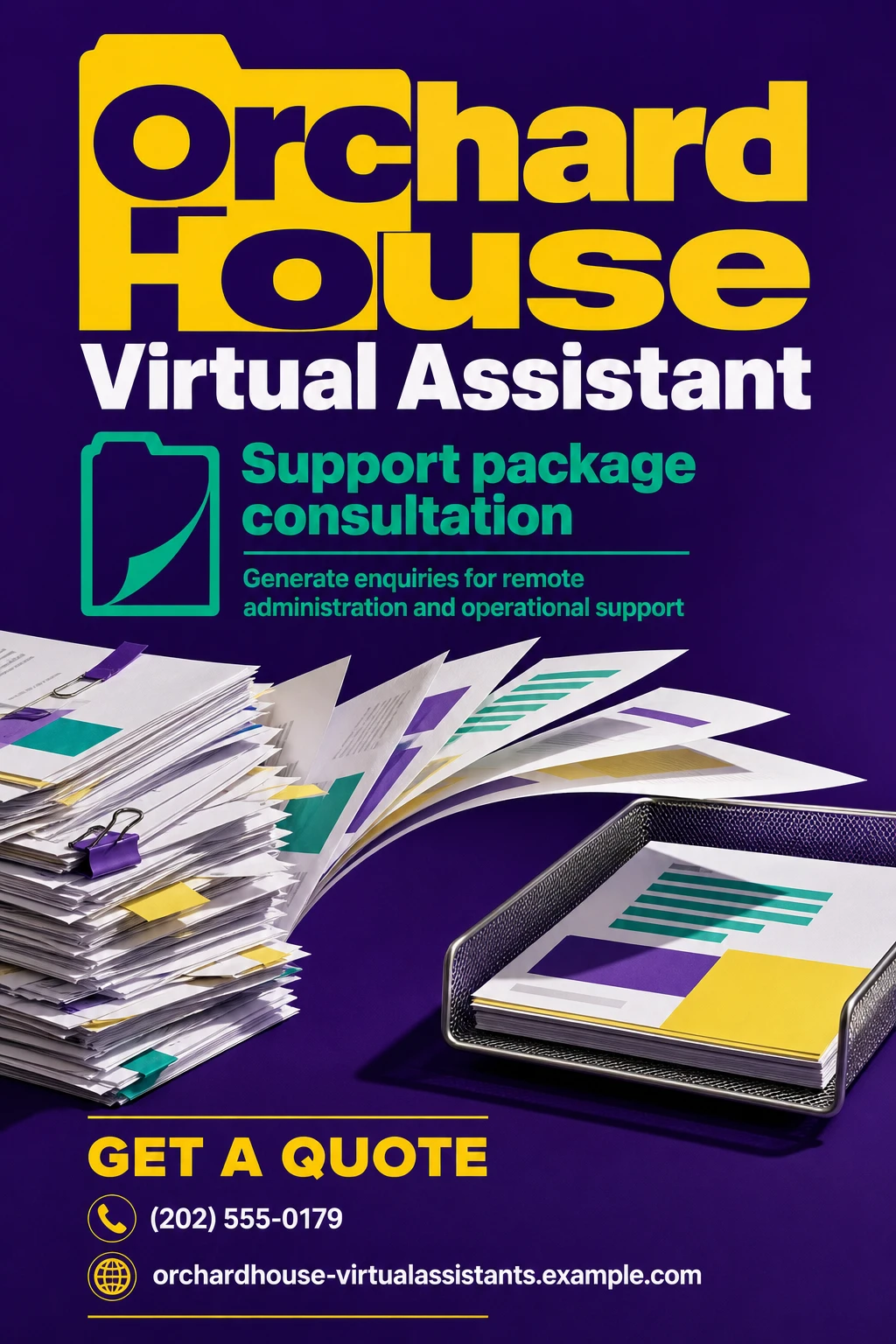 virtual assistant flyer template