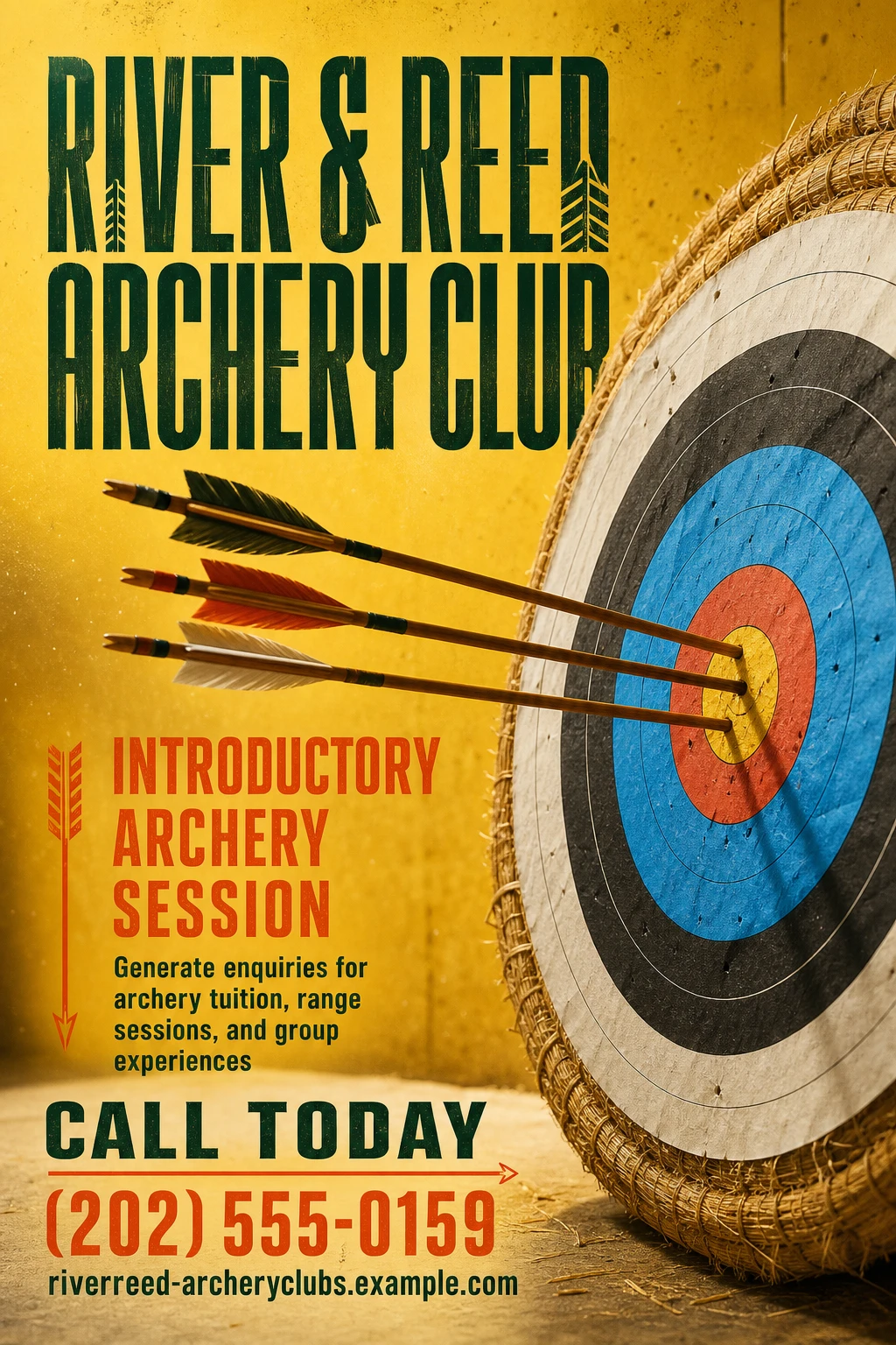 archery club poster template