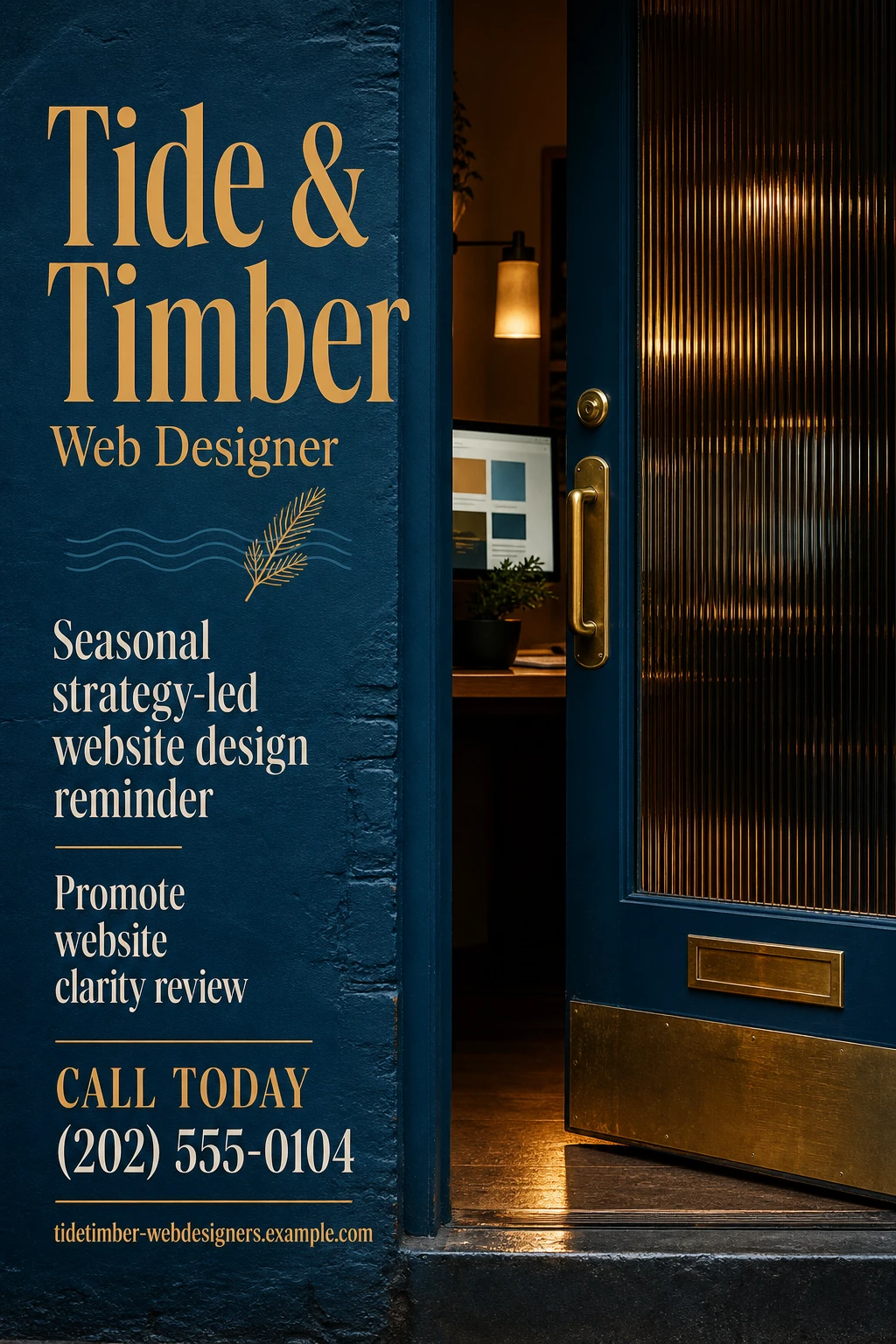 web designer flyer template: promote website clarity review