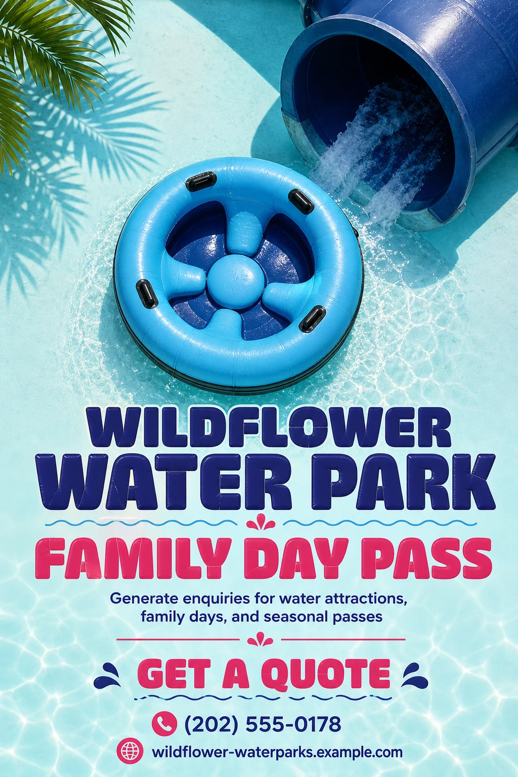 water park flyer template