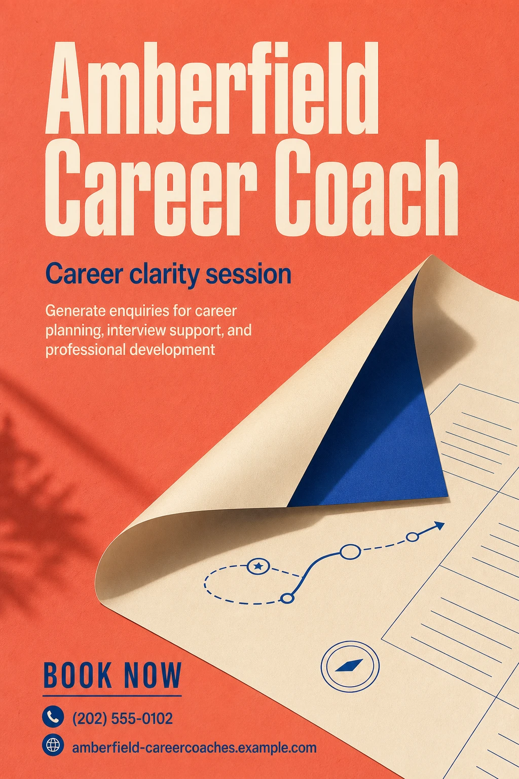 career coach poster template