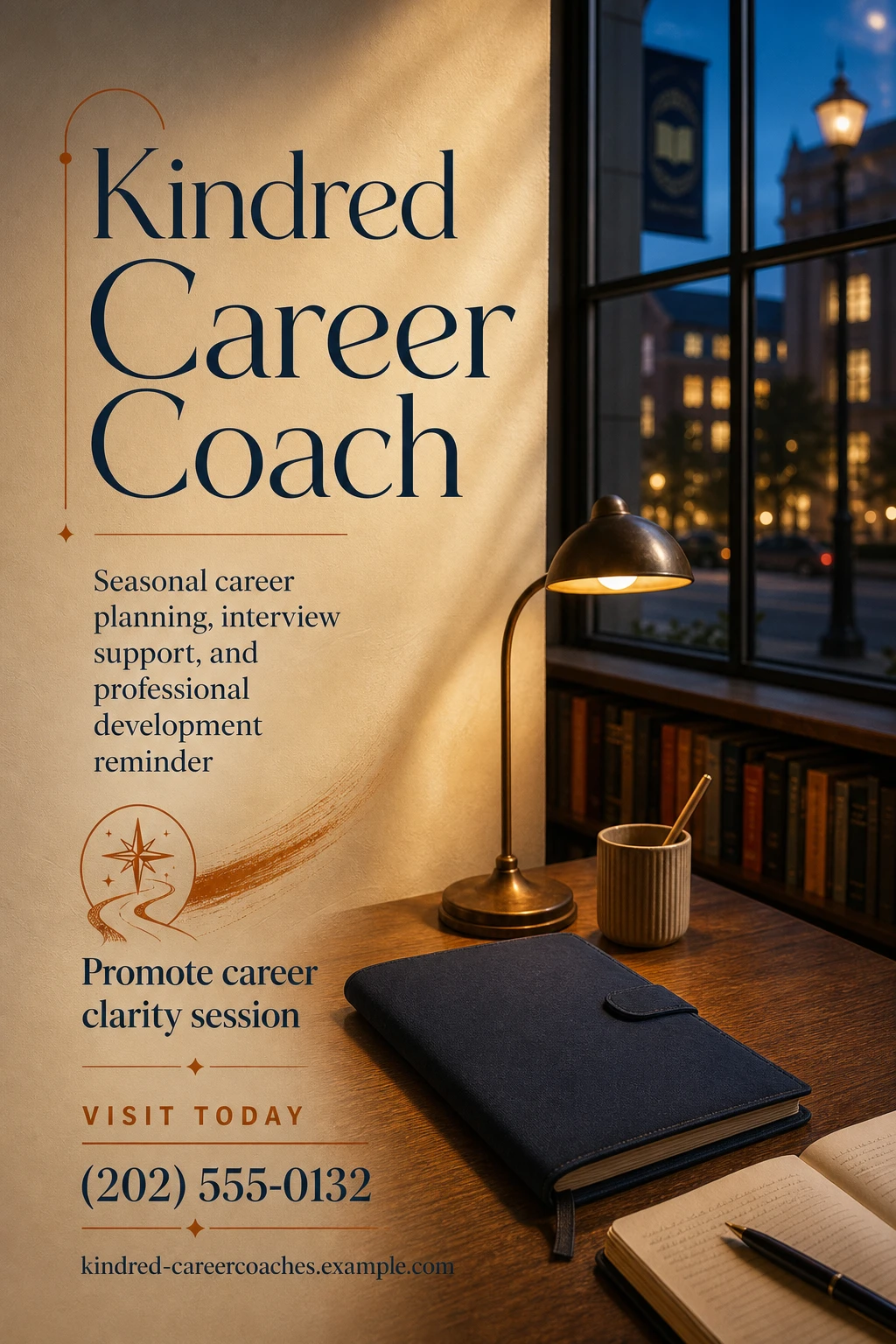 career coach poster template: promote career clarity session