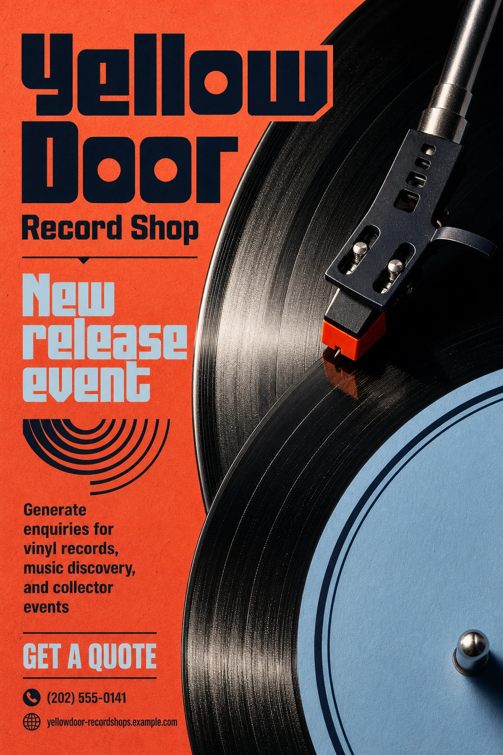 record shop flyer template