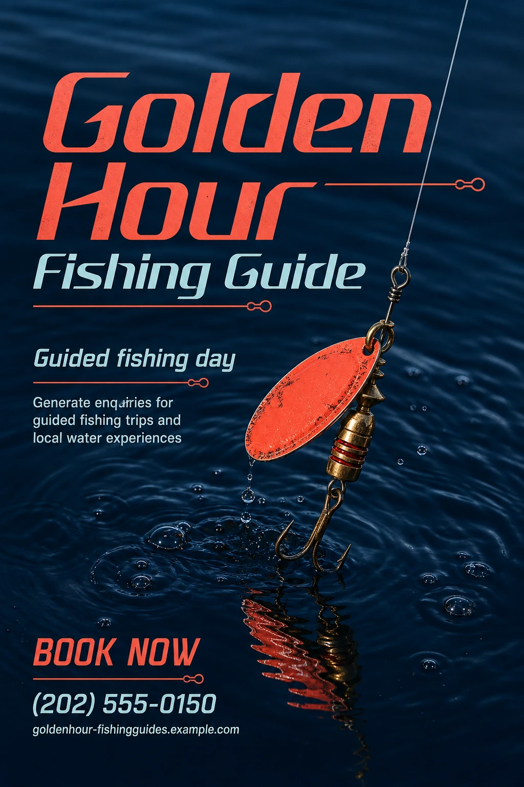 fishing guide flyer template