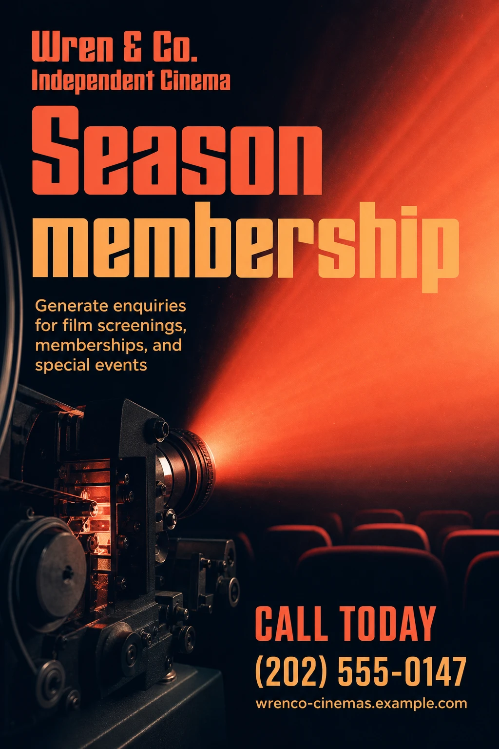 independent cinema poster template